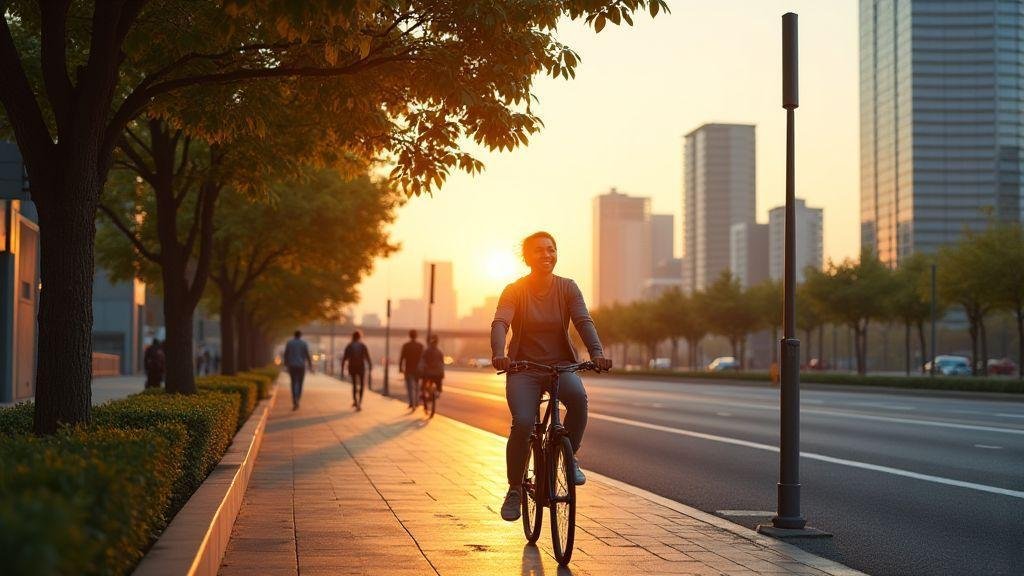 Aliviar estresse com mobilidade urbana e escolhas de sustentabilidade nos Desafios da vida moderna